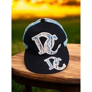 DC Washington DC Nationals MLB Hat Fitted Plaid Baseball Cap‎